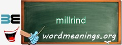 WordMeaning blackboard for millrind